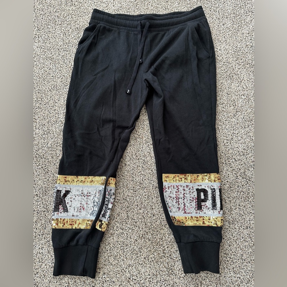 VS PINK sequin joggers